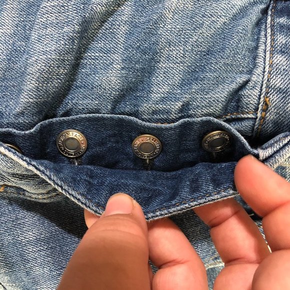 AMERICAN EAGLE Button Up Denim Jean Shorts Size 6 - Picture 11 of 12